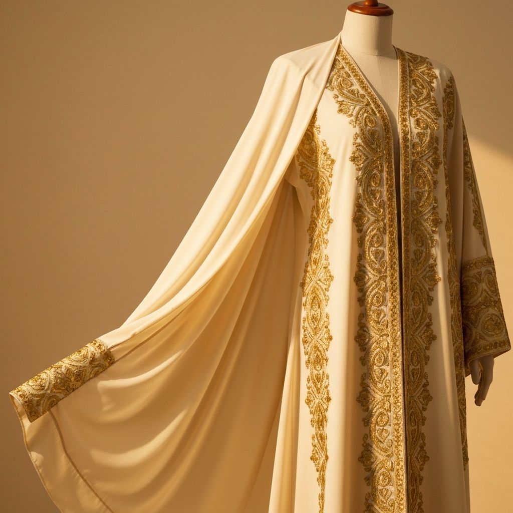 عباية مطرزة فاخرة